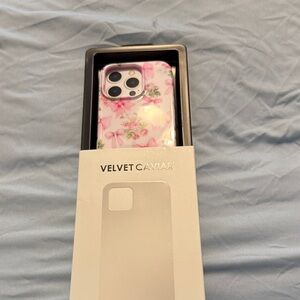 Velvet Caviar Pink Floral Bow iPhone Case